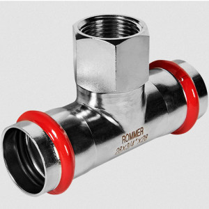 Пресс-тройник переходной 28х3/4" ВР Rommer