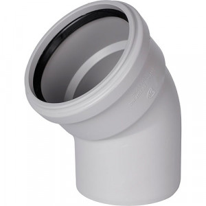 Отвод канализационный D110 х 45°  Stout
