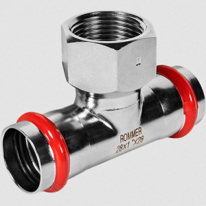 Пресс-тройник переходной 28х1" ВР Rommer