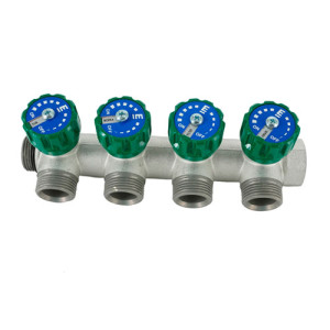 Регулирующий коллектор 3/4"-3/4" EK с 4 отводами Elsen