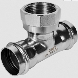 Пресс-тройник переходной 35х1 1/4" ВР Rommer