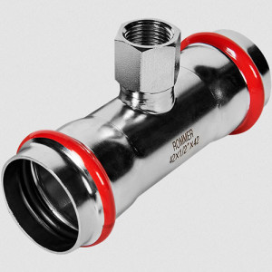 Пресс-тройник переходной 42х1/2" ВР Rommer