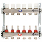 Коллектор из нержавеющей стали с расходомерами 6 вых. Stout