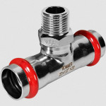 Пресс-тройник переходной 22х1/2" НР Rommer