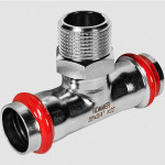 Пресс-тройник переходной 22х3/4" НР Rommer