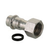 Пресс-муфта INOX-PRESS 22х1/2&quot; с накидной гайкой Valtec