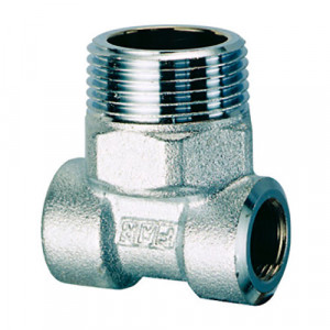 Тройник хромированный 3/4"НР х 1/2"ВР х 1/2"ВР Far