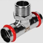 Пресс-тройник переходной 28х1" НР Rommer