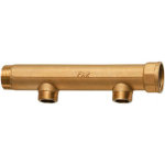 Проходной коллектор FAR  1 1/2&quot;-1&quot; НР с 2 отводами
