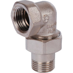 Разъемное угловое соединение ВН 1/2" никелированное Stout