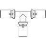 Тройник пресс "Cofit P" 16х16х16 Oventrop