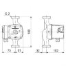 Циркуляционный насос Grundfos UPS 32/60 с гайками