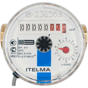 Счетчик холодной воды WFK24.D080 1/2" с импульсивным выходом ITELMA