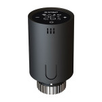 Умная термостатическая головка Zigbee черная Stout Умная термостатическая головка Zigbee черная Stout