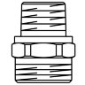 Ниппель-переход R3/8"-G3/4"НР Oventrop