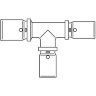 Тройник переходной пресс "Cofit P" 26х16х20 Oventrop
