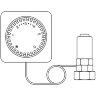 Термостат "Uni FH" 7-28°C, с дистанционной настройкой 2 м Oventrop