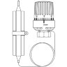 Терморегулятор с накладным датчиком 2 м Oventrop