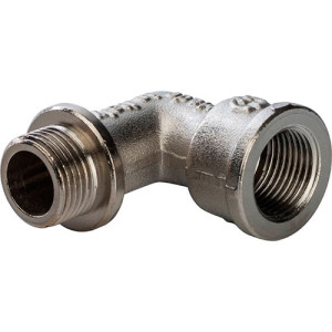 Угольник ВН 1 1/2" с упором никелированный Stout