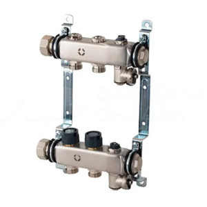 Коллектор из нержавеющей стали Multidis SHR 1" 2 контура 3/4" Oventrop