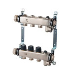 Коллектор из нержавеющей стали Multidis SHR 1" 3 контура 3/4" Oventrop