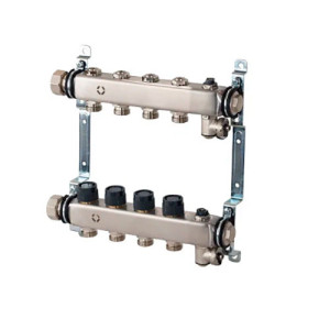 Коллектор из нержавеющей стали Multidis SHR 1" 4 контура 3/4" Oventrop