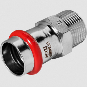 Пресс-переходник 22х3/4" НР Rommer