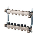 Коллектор из нержавеющей стали Multidis SHR 1" 6 контуров 3/4" Oventrop