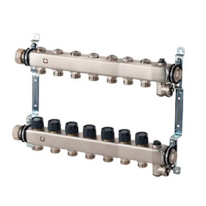 Коллектор из нержавеющей стали Multidis SHR 1" 8 контуров 3/4" Oventrop