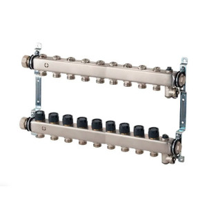 Коллектор из нержавеющей стали Multidis SHR 1" 9 контуров 3/4" Oventrop