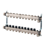 Коллектор из нержавеющей стали Multidis SHR 1" 10 контуров 3/4" Oventrop