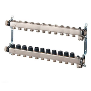 Коллектор из нержавеющей стали Multidis SHR 1" 11 контуров 3/4" Oventrop