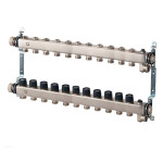 Коллектор из нержавеющей стали Multidis SHR 1" 12 контуров 3/4" Oventrop