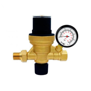 Клапан подпиточный 1/2" с манометром до 4 бар TIM