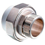 Муфта полипропиленовая разъемная с наружной резьбой 25-1/2 SPK