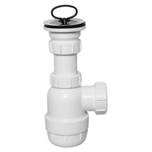 Сифoн бyтылoчный ф40 с выпуском и пробкой McALPINE