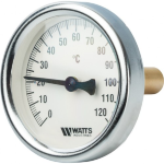 Термометр биметаллический F+R801(T) ф 63 мм с погружной гильзой 50 мм Watts