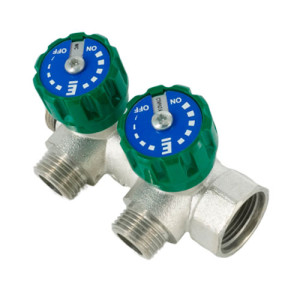 Регулирующий коллектор 3/4"-1/2" НР ПУ с 2 отводами Elsen