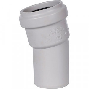 Отвод канализационный D58 х 15°  Stout