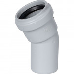 Отвод канализационный D58 х 30°  Stout