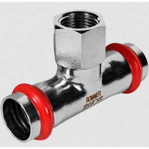 Пресс-тройник переходной 22х1/2" ВР Rommer