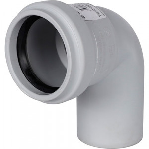Отвод канализационный D58 х 87,5°  Stout